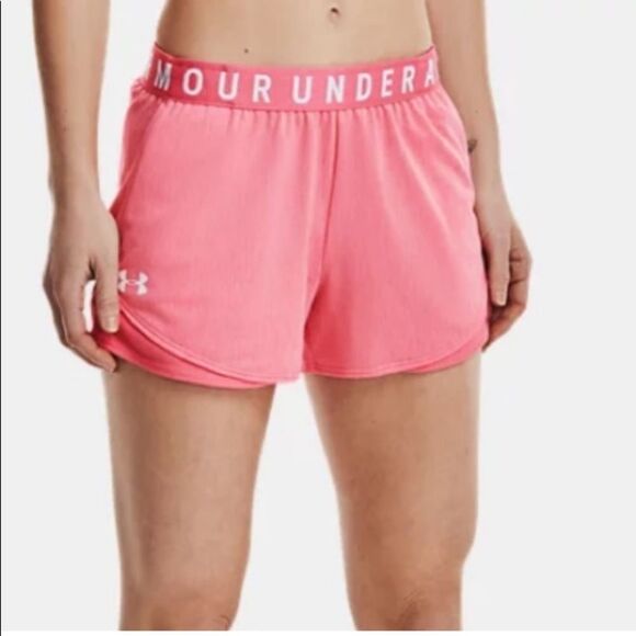 Under Armour Pink Lemonade Running Athletic Shorts Sz XXL - Picture 12 of 12
